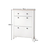 Shoe Cabinet Wooden Storage Cupboard -Laura James