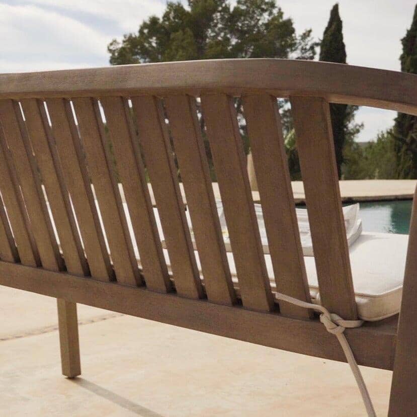 Shiro Wooden Garden Bench - Set of 2 - Laura James