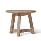 Shiro Wooden Round Garden Side Table - Laura James