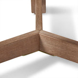 Shiro Wooden Round Garden Side Table - Laura James
