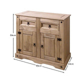 Sideboard - Solid Wood - 2 Drawers - Laura James