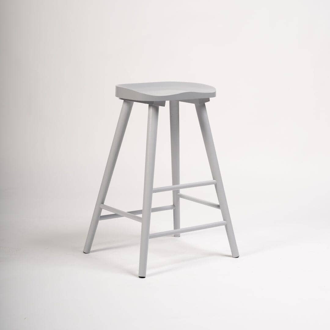 OUTLET - Silvester Grey Bar Stool – Laura James