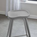 Silvester bar stool - grey finish - Laura James