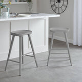 Silvester bar stool - grey finish - Laura James
