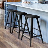 Silvester Bar Stool - Black Oak