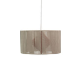 Sirana White Cotton and Burnt Orange Jute Pendant - Laura James