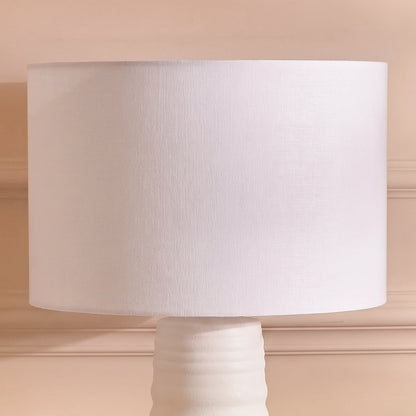 Alderton 40cm Cotton Lamp Shade - Snow White