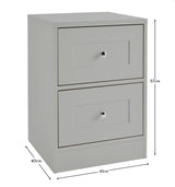 Stevie Bedside Table - Grey