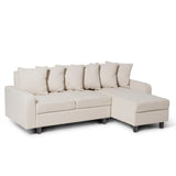 Tracy Oatmeal Cream Corner Sofa - Laura James