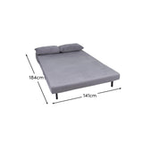 Una Grey Double Sofa Bed - Laura James