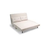 Una Double Teddy Sprung Sofa Bed - Warm White - Laura James