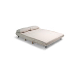 Una Double Teddy Sprung Sofa Bed - Warm White - Laura James