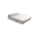 Una Double Teddy Sprung Sofa Bed - Warm White - Laura James