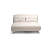 Una Double Teddy Sprung Sofa Bed - Warm White - Laura James