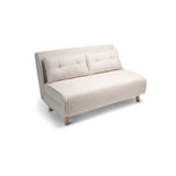 Una Double Teddy Sprung Sofa Bed - Warm White - Laura James