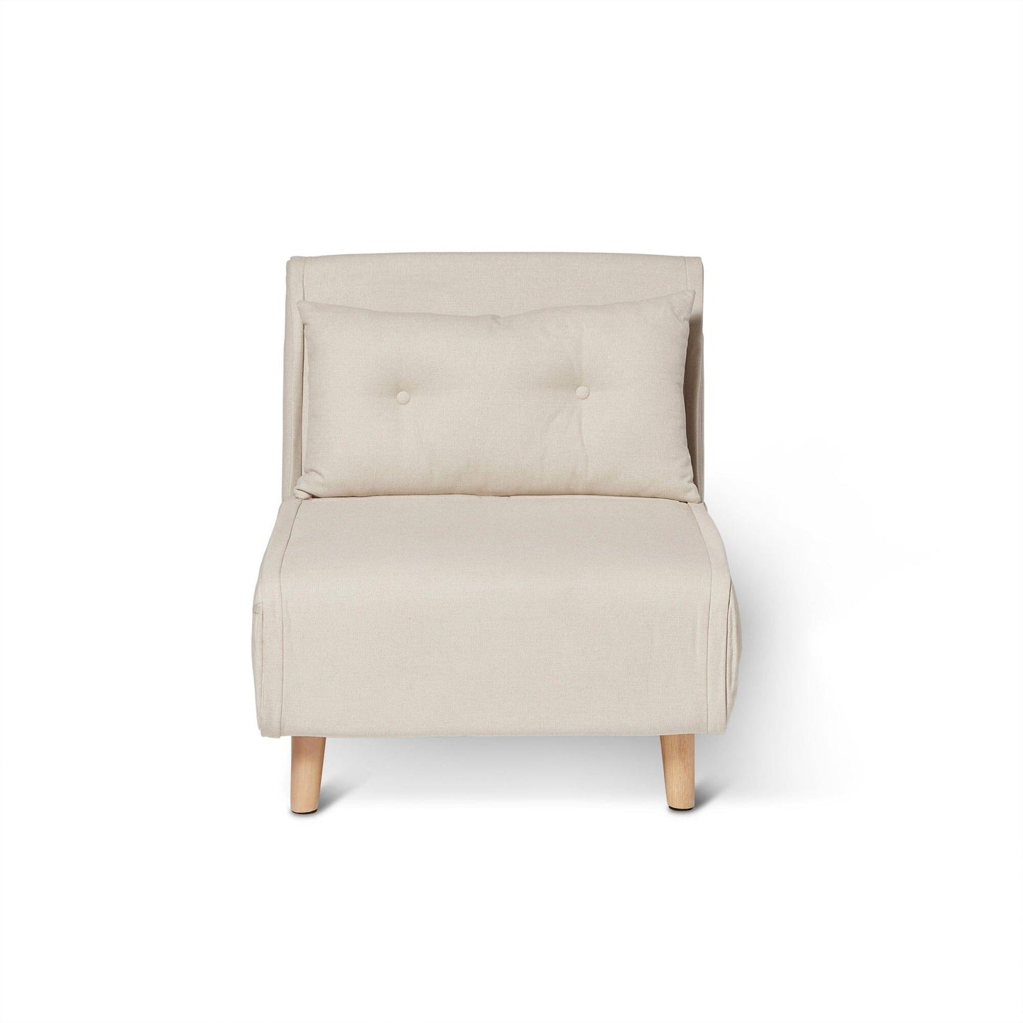 Una Oatmeal Linen Single Sofa Bed - Laura James