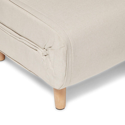 Una Oatmeal Linen Single Sofa Bed - Laura James