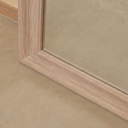 Langton 180x90cm Wooden Arch Floor Mirror - Whitewash - Laura James 