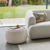 Nathalia 65cm Whitewash Coffee Table - Chalked White - Laura James 