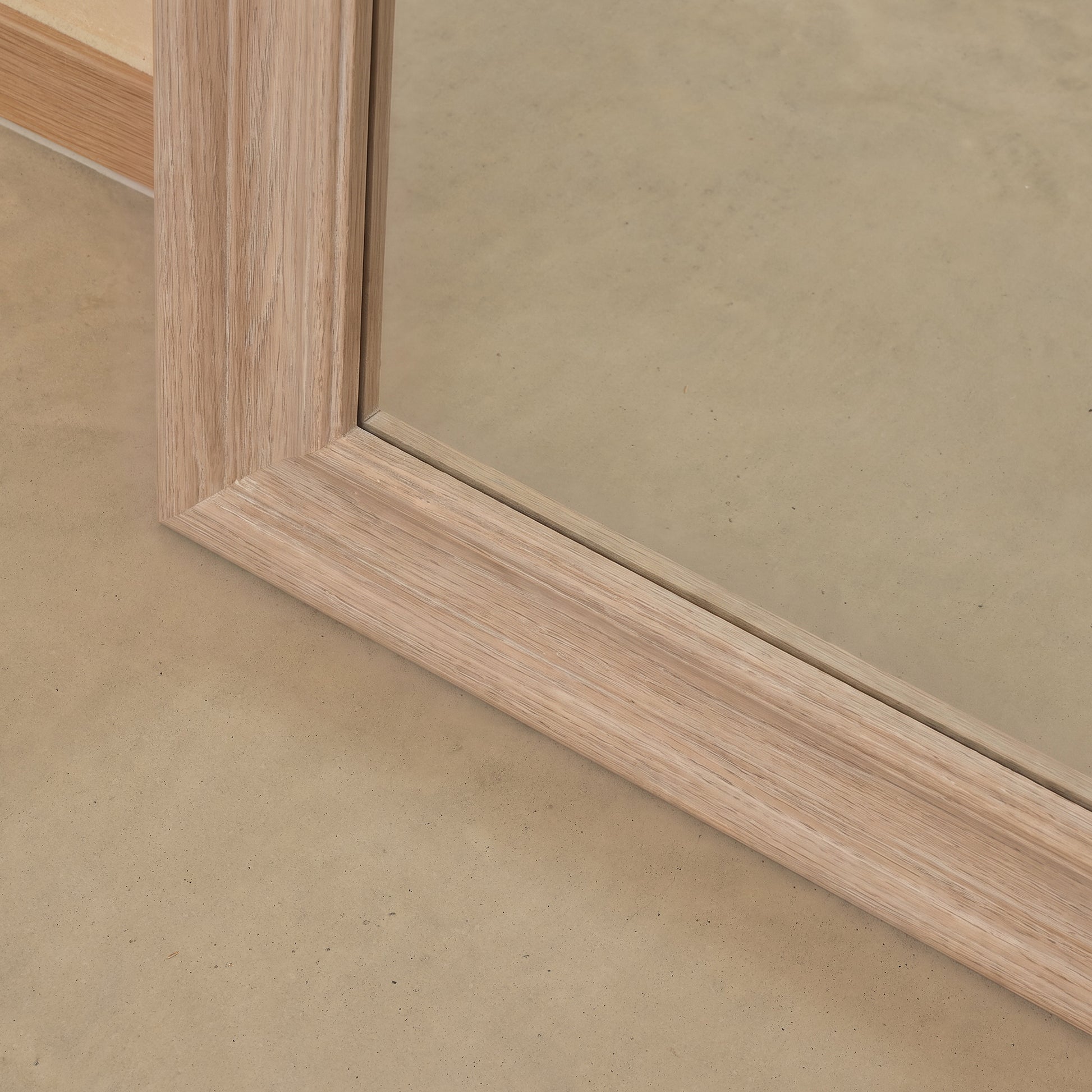 Langton 170x50cm Wooden Arch Floor Mirror - Whitewash - Laura James 