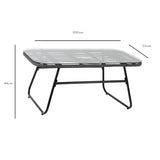 wicker table dark grey - Laura James