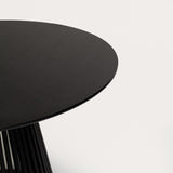 Willow 4 Seater Black Dining Table Set - Freya Blue Dining Chairs with Black Legs - Laura James