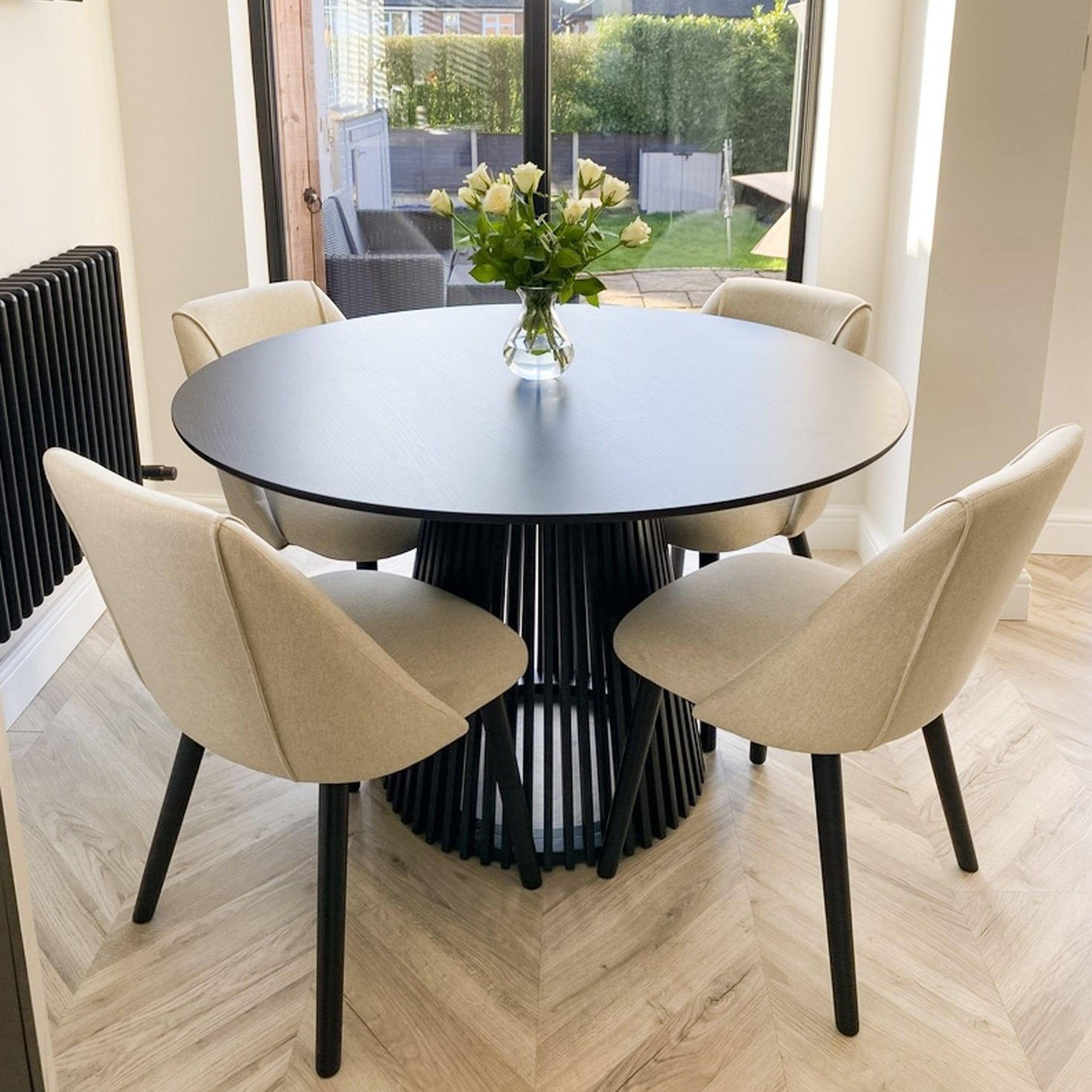 Elegant Laura James Dining Room Table for Timeless Home Dining