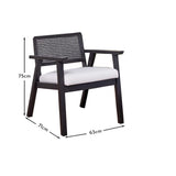 Willow Armchair Stained Black