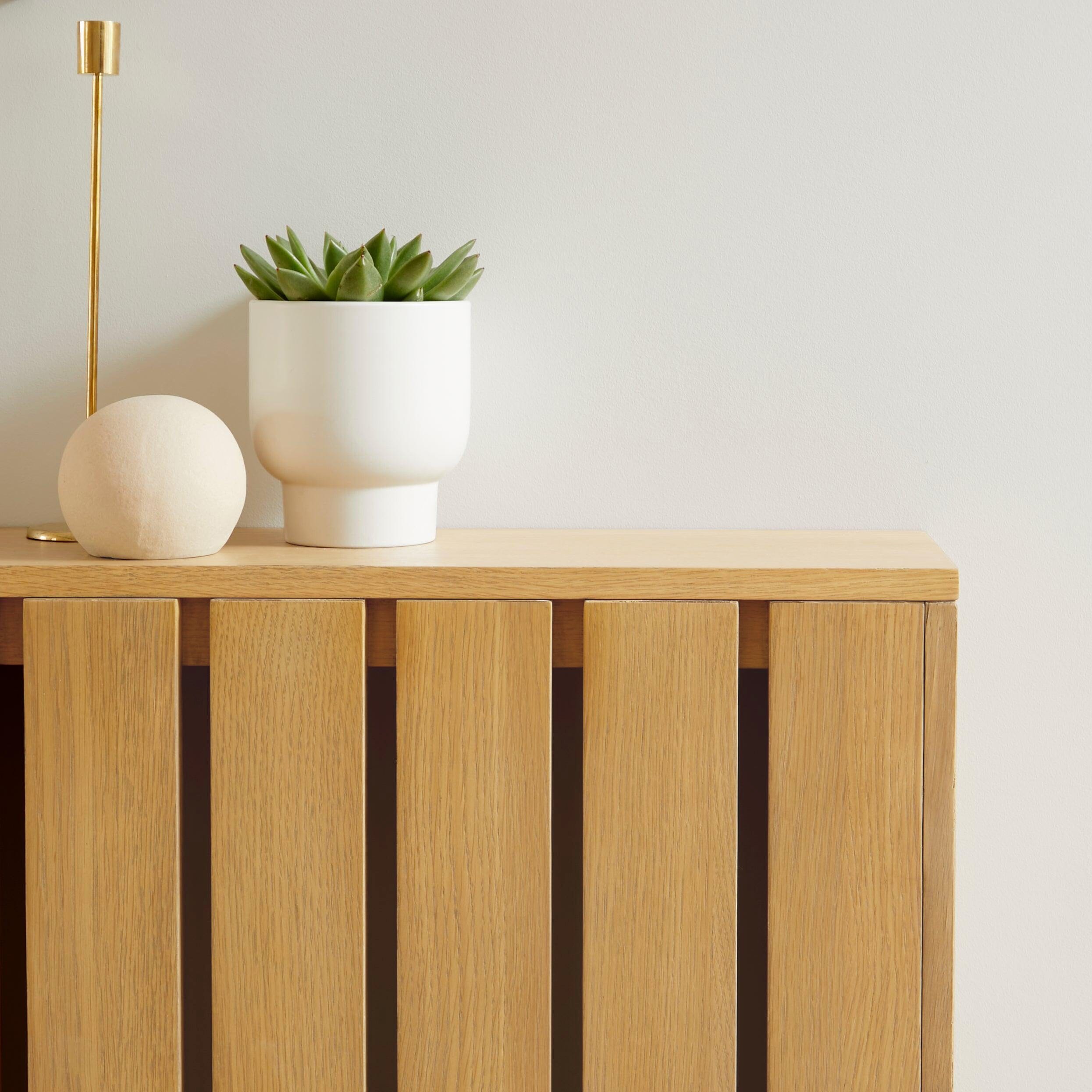 Willow Small Radiator Cover in Pale Oak - Laura James