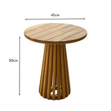 Willow Natural Wood Garden Side Table - Laura James