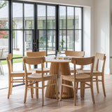Willow Round Dining Table Pale Oak - Laura James