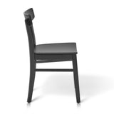 Willow Wooden Dining Chairs Set of 2 - Black - Laura James