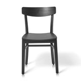 Willow Wooden Dining Chairs Set of 2 - Black - Laura James
