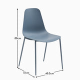 Wren Blue Dining Chairs - Set of 4 - Laura James 