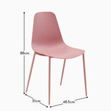 Wren Dining Chairs - Set of 2 - Pink - Laura James 