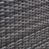 10 Seat Rattan Cube Outdoor Dining Set with Premium Parasol and Parasol Rain Cover - Grey Weave - Laura James