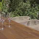 Hali 8 Seater Wooden Outdoor Dining Set with Hali Natural Chairs - Laura James 
