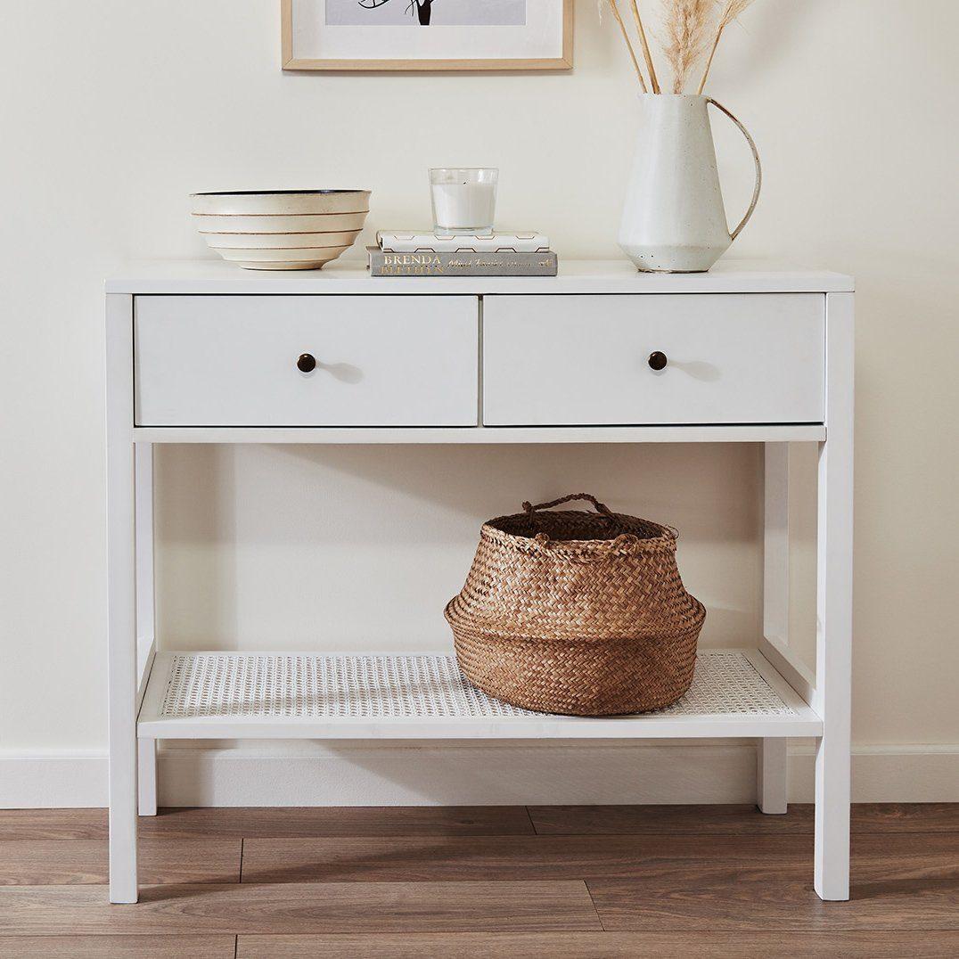 Console table clearance with bottom shelf