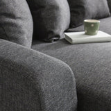 Outlet - Tracy corner sofa - grey linen - Laura James
