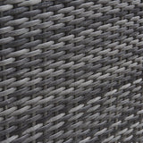 6 Seater Rattan Round Dining Set with Parasol - Rattan Garden Furniture - Grey - In Stock Date - 30th June 2020 - Laura James