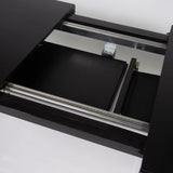 Magnus extendable dining table - black