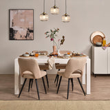 Magnus extendable dining table - white