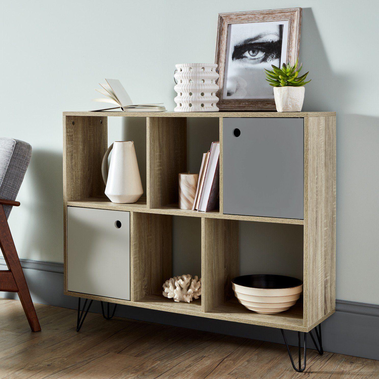 Anderson Cube Storage Unit Oak Effect Cupboards