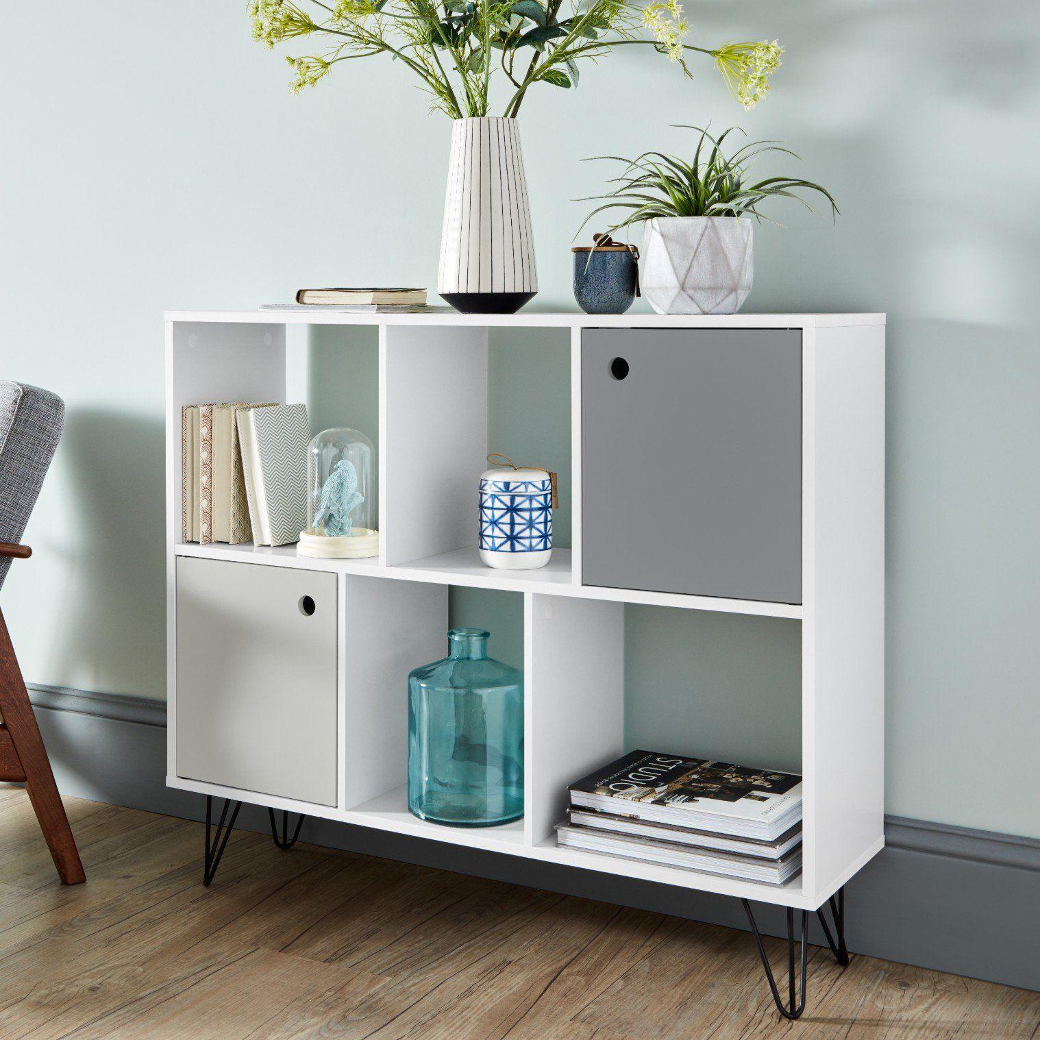 Anderson Cube Storage Unit Grey Cupboards