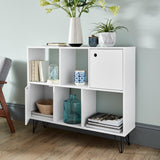 Anderson White Mid Century Modern Scandi Style Shelving Unit - Laura James