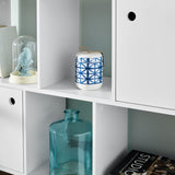 Anderson White Mid Century Modern Scandi Style Shelving Unit - Laura James