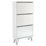 Anderson shoe cabinet - 3 door - white and white - Laura James