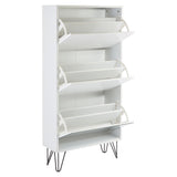 Anderson shoe cabinet - 3 door - white and white - Laura James