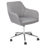 Anna grey swivel chair - Laura James