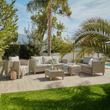 Aria Rattan Garden Sofa Set with Parasol - Laura James
